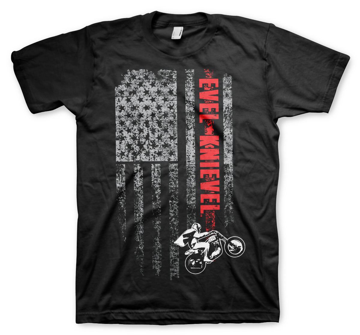 Evel Knievel Flag T-Shirt