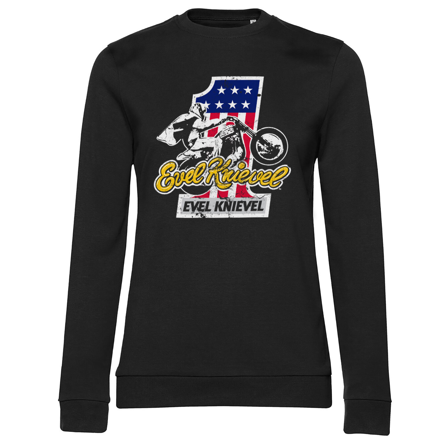 Evel Knievel No. 1 Girly Sweatshirt