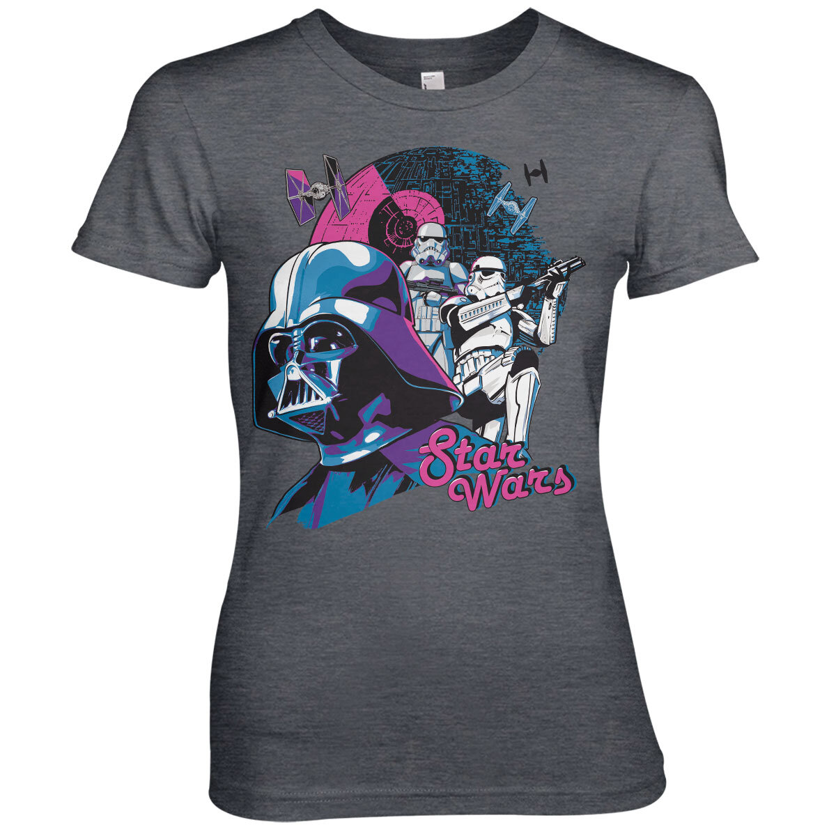 Star Wars - Colorful Death Star Girly Tee