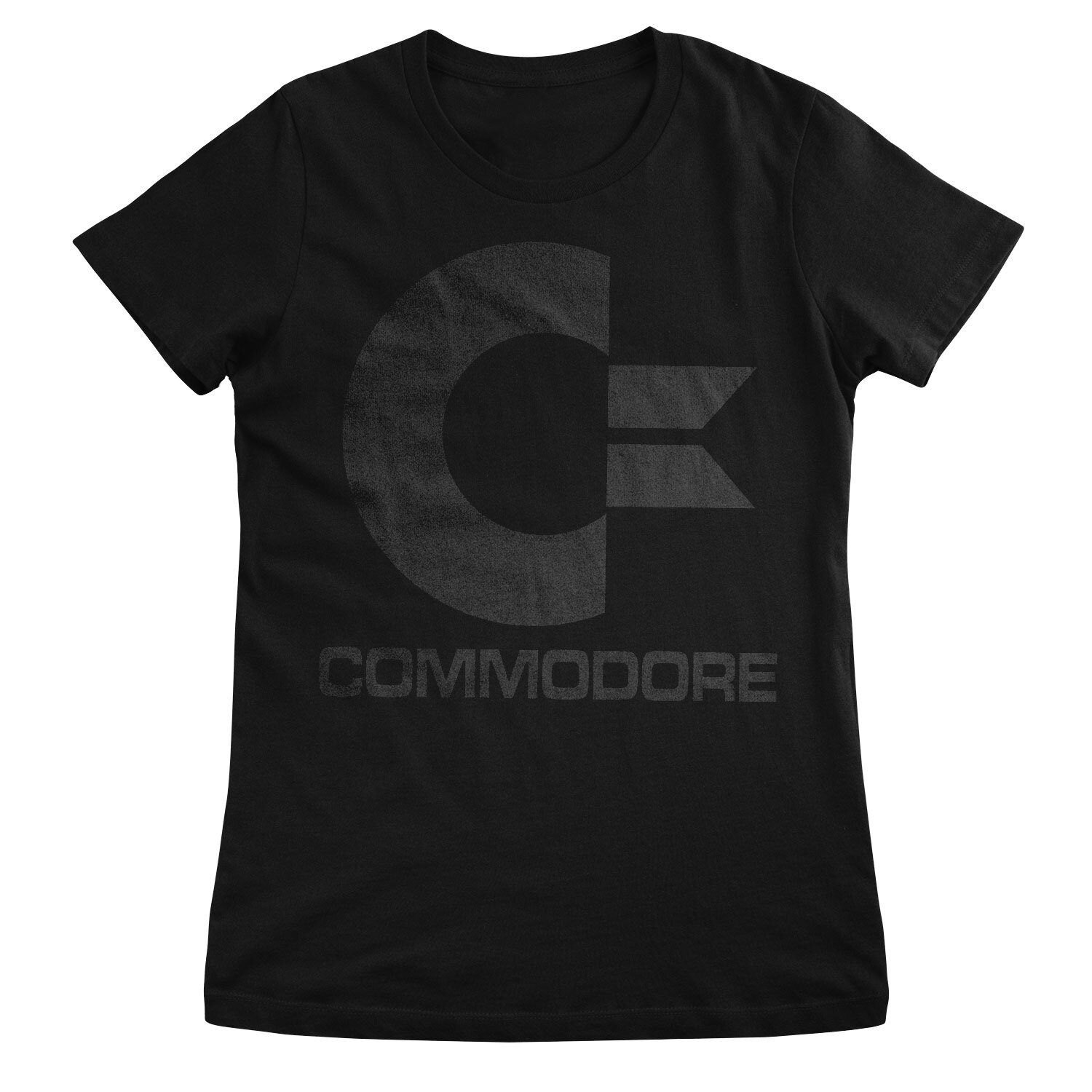 Commodore Black Logo Girly Tee