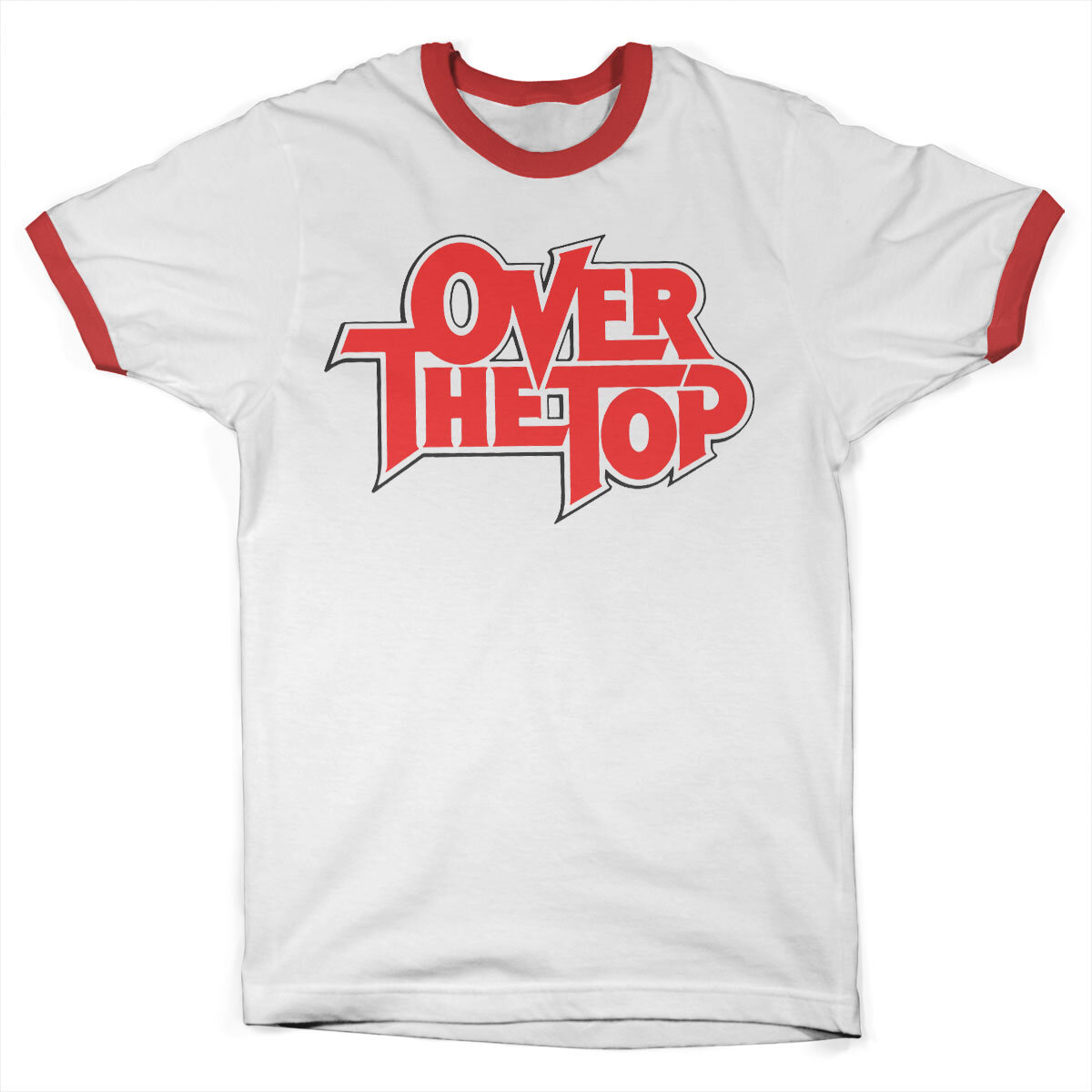 Over The Top Logo Ringer Tee