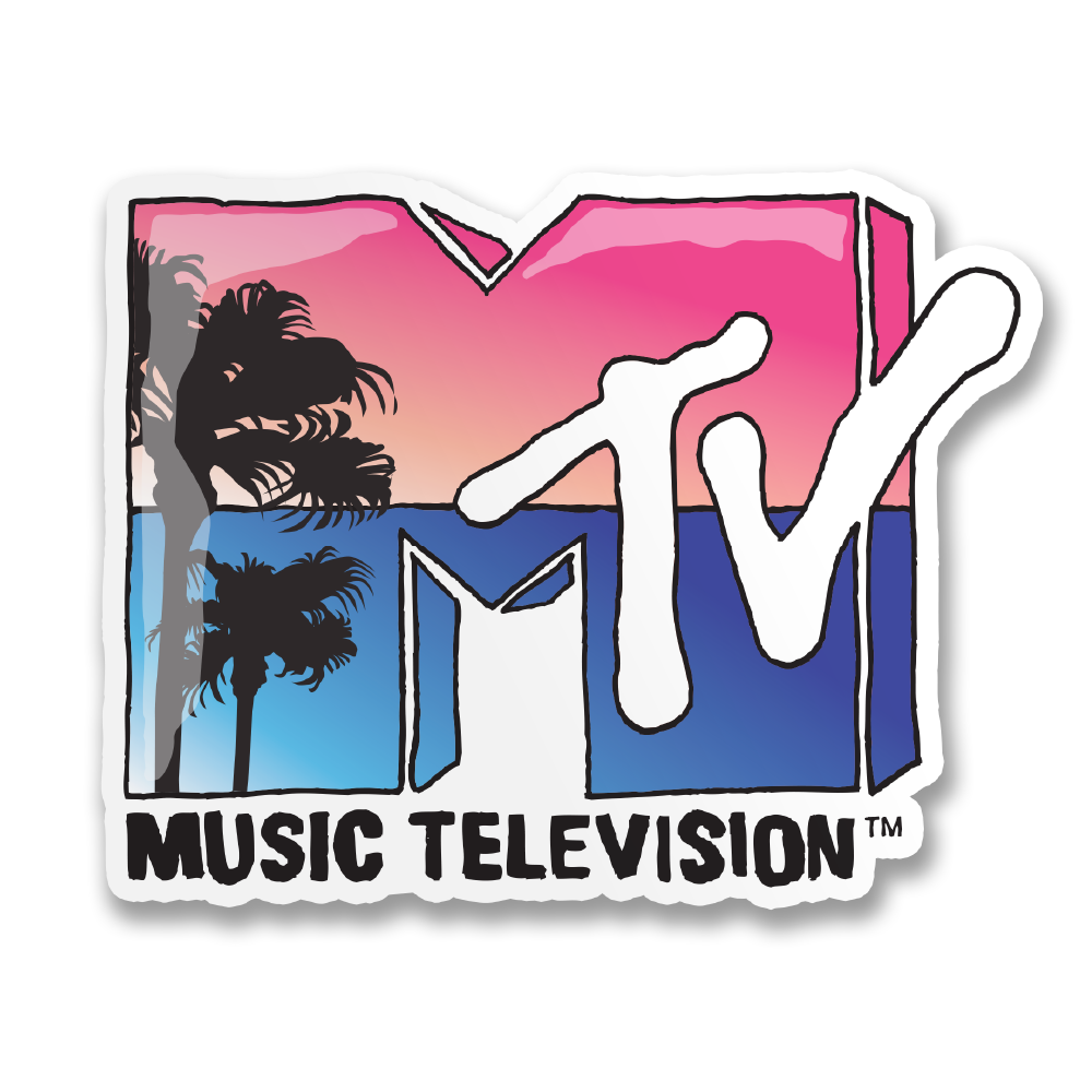 MTV Tropical Logo Sticker