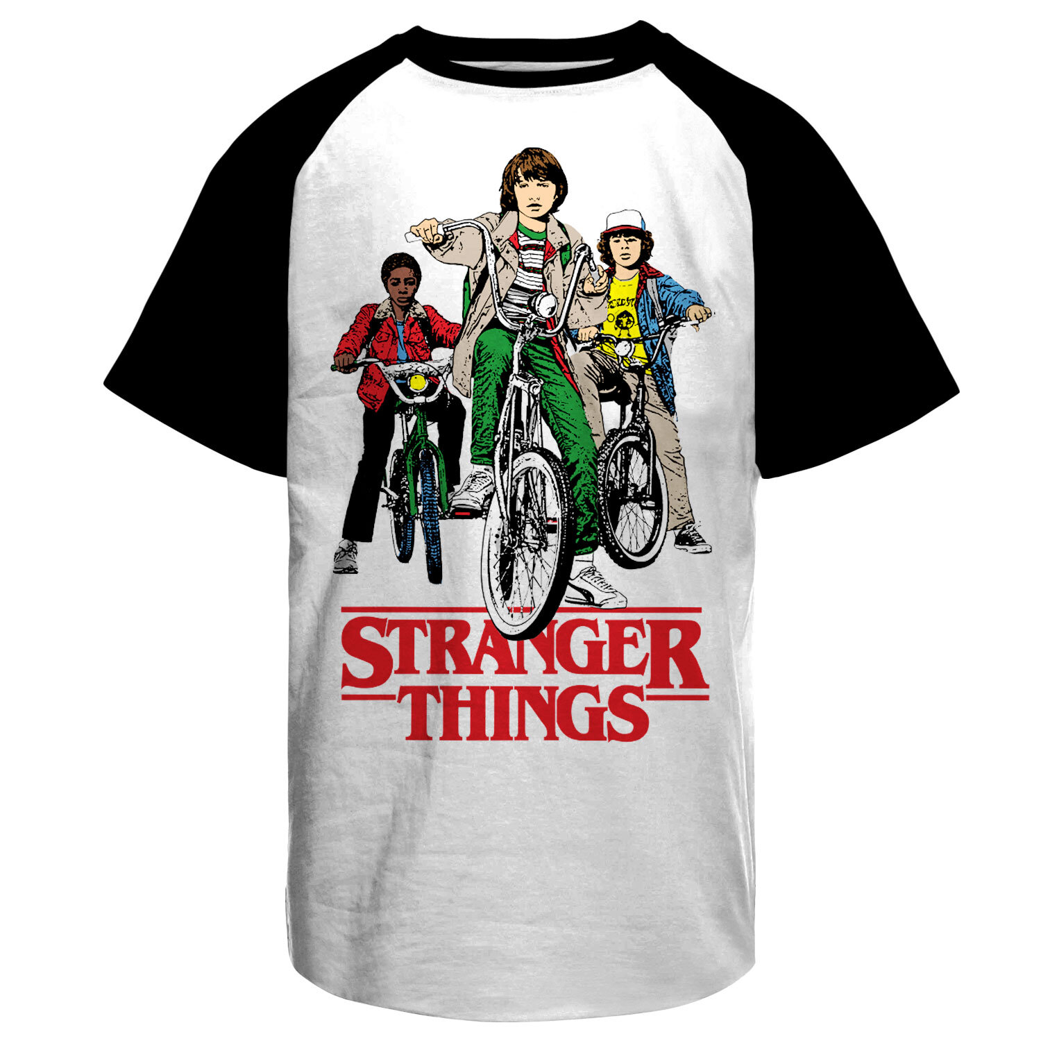 Stranger Things Bikes Baseball T-Shirt
