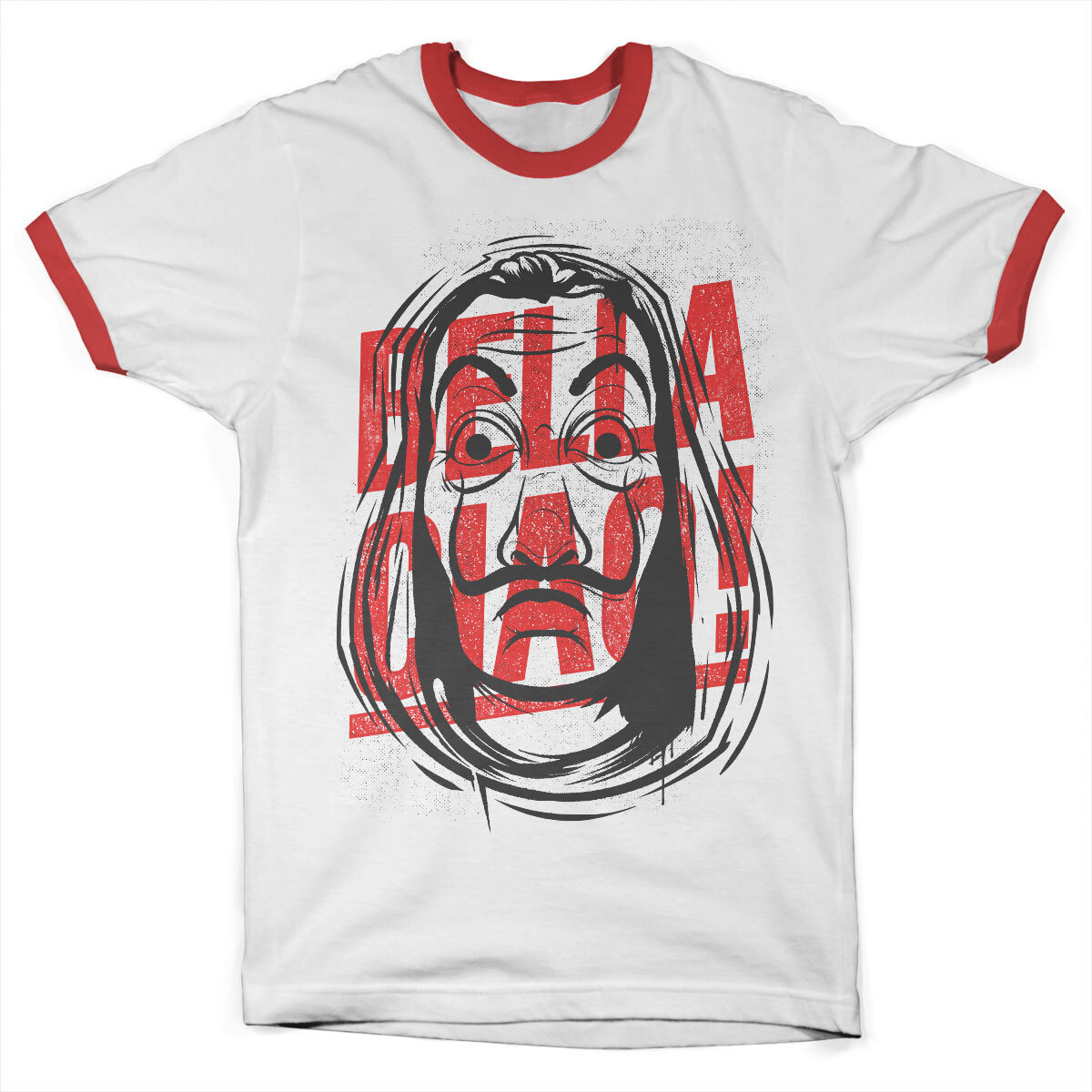 Masked Bella Ciao Ringer Tee