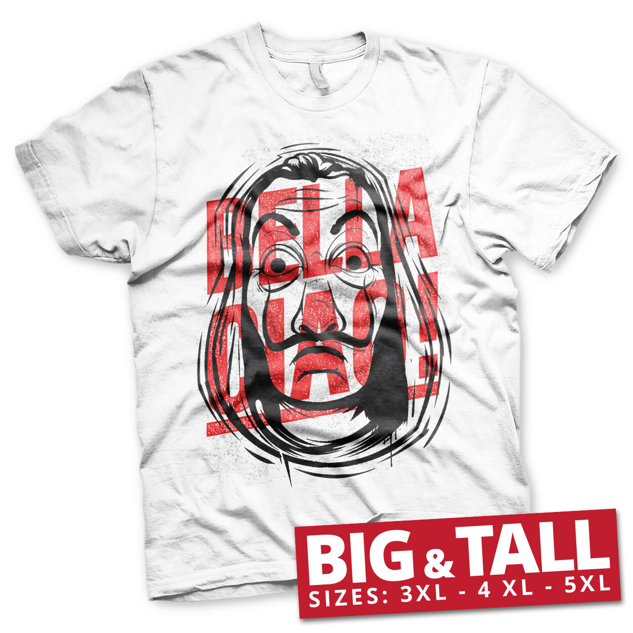 Masked Bella Ciao Big & Tall T-Shirt