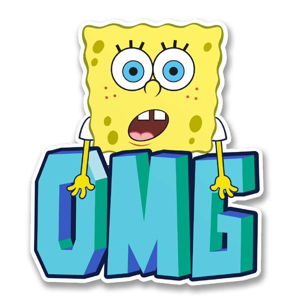OMG SpongeBob Squarepants Sticker
