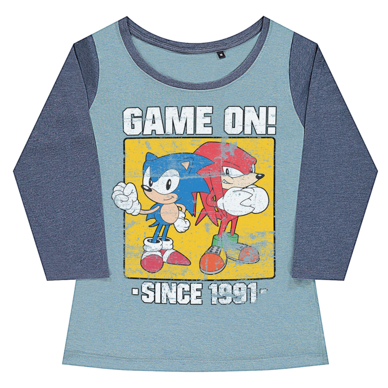 Sonic - Game On Since 1991 Baseball Girly Tee