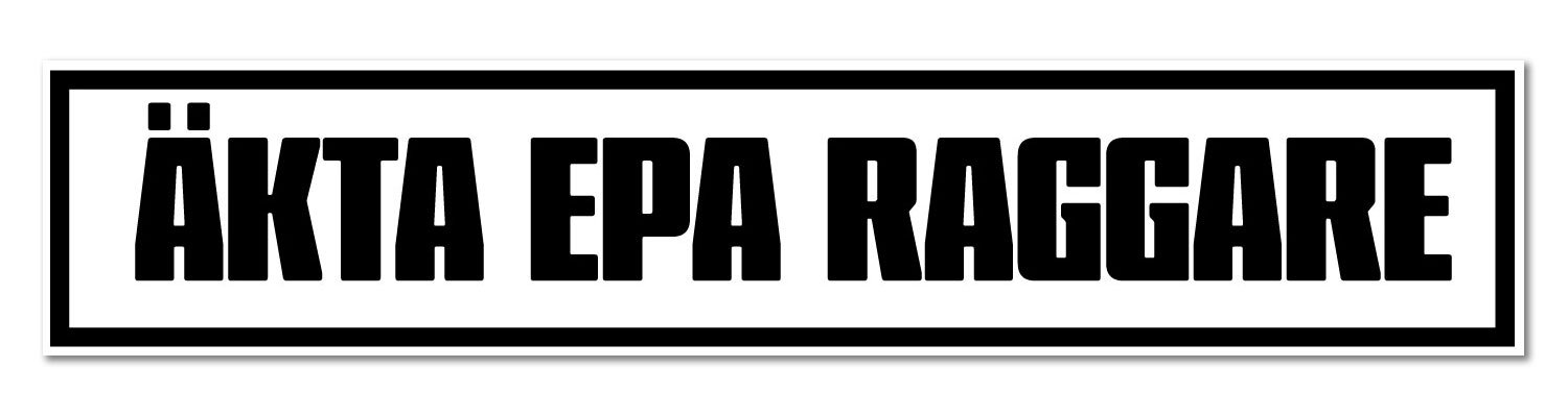 Äkta EPA raggare - Klistermärke