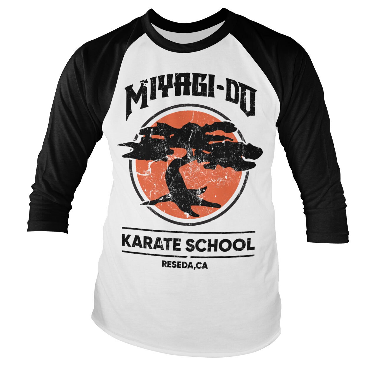 Miyagi-Do Karate School Baseball Long Sleeve Tee
