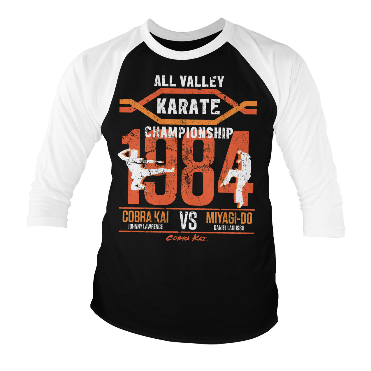 All Valley Karate Championship Baseball 3/4 Sleeve Tee