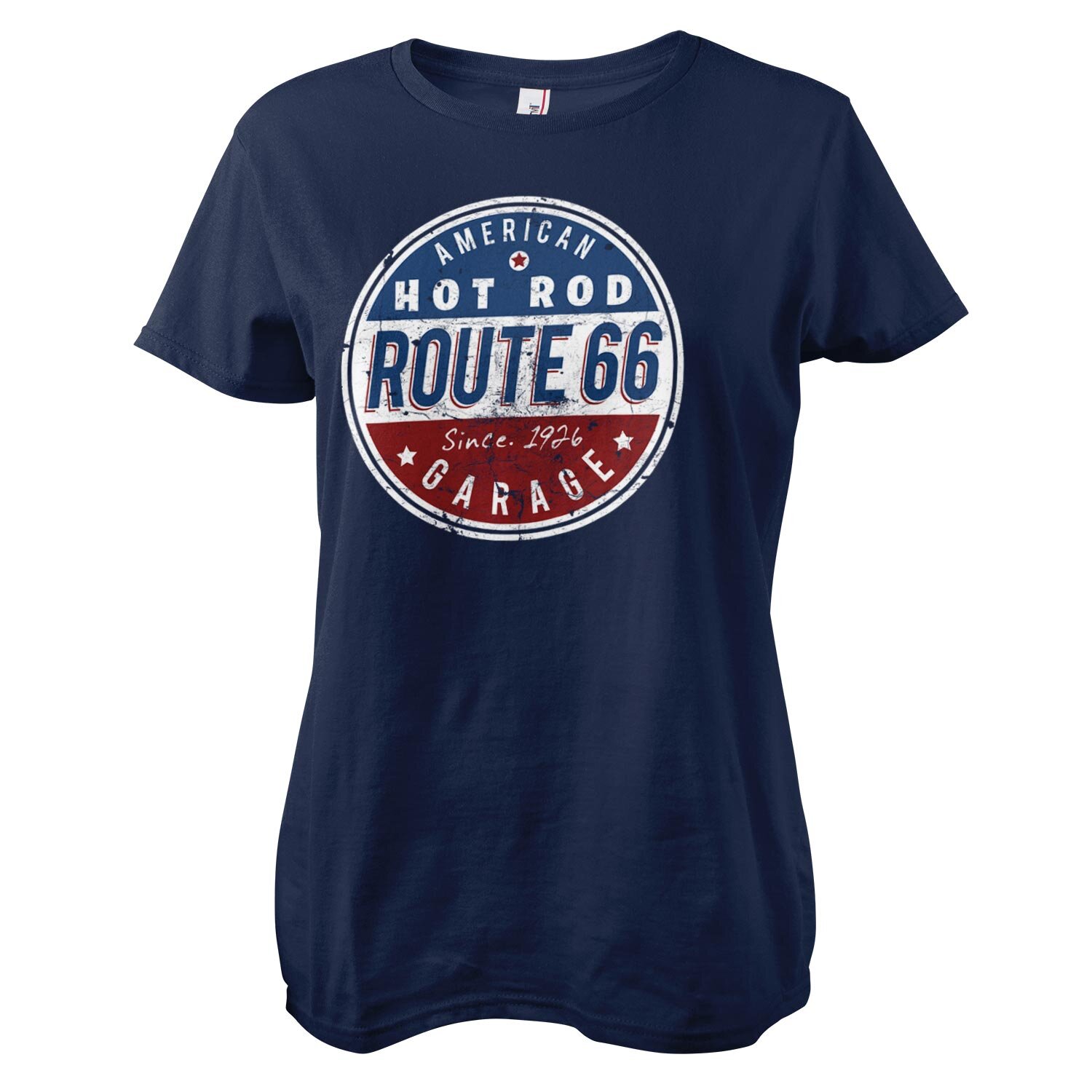 Route 66 - Hot Rod Garage Girly Tee