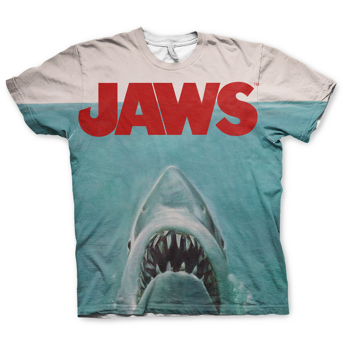 Jaws Graphic Poster Adult Regular Fit T-Shirt