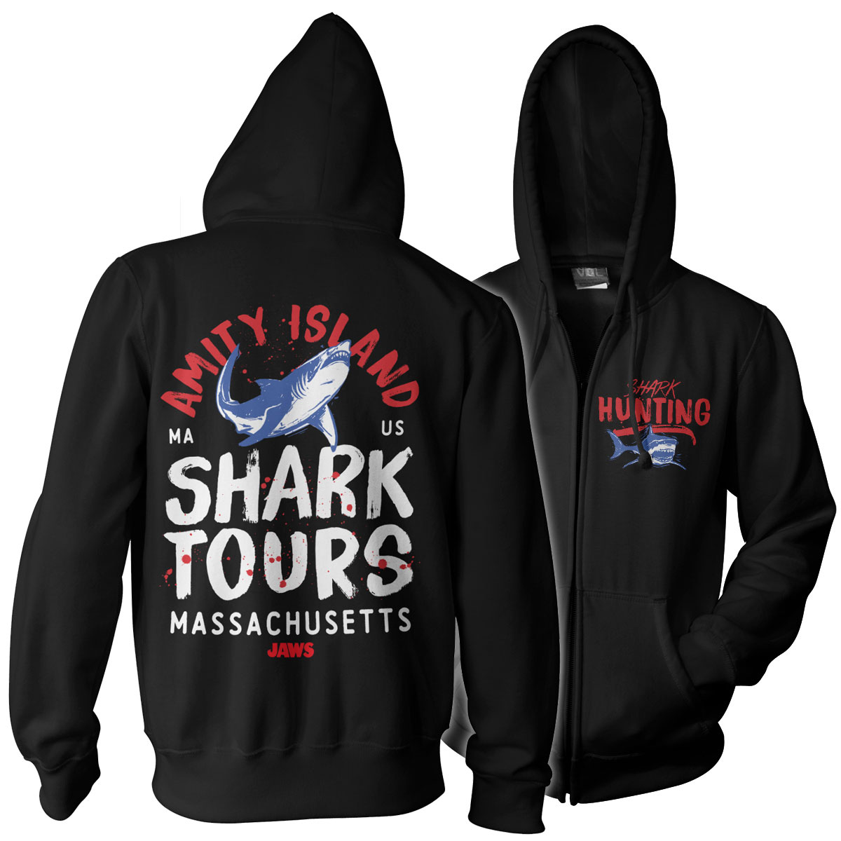 4XL Details about   Officially Licensed Jaws Amity Island BIG & TALL 3XL 5XL Zipped Hoodie