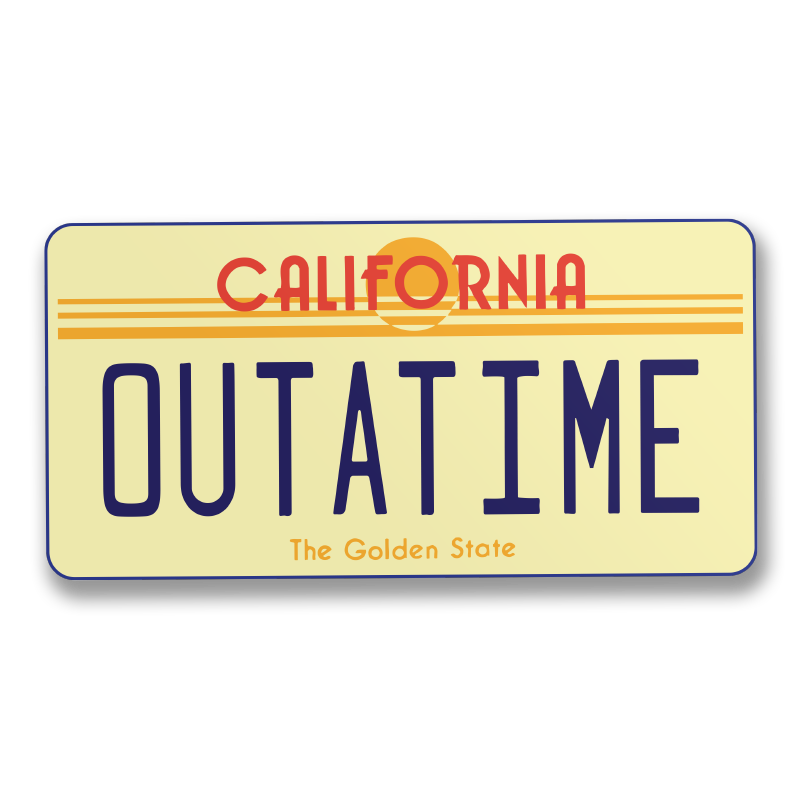 Out A Time Sticker