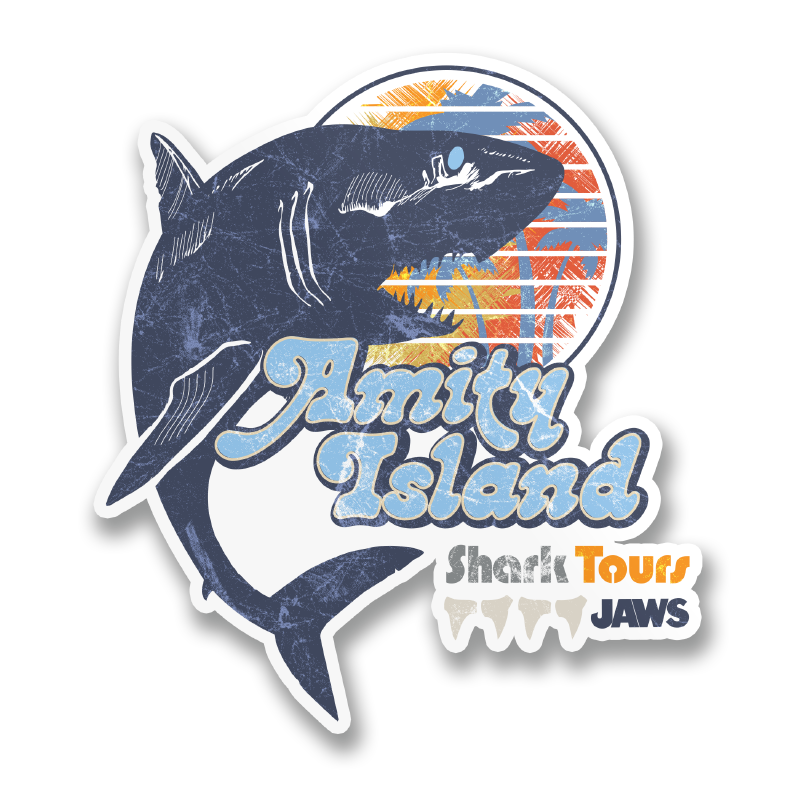 JAWS Shark Tours Sticker