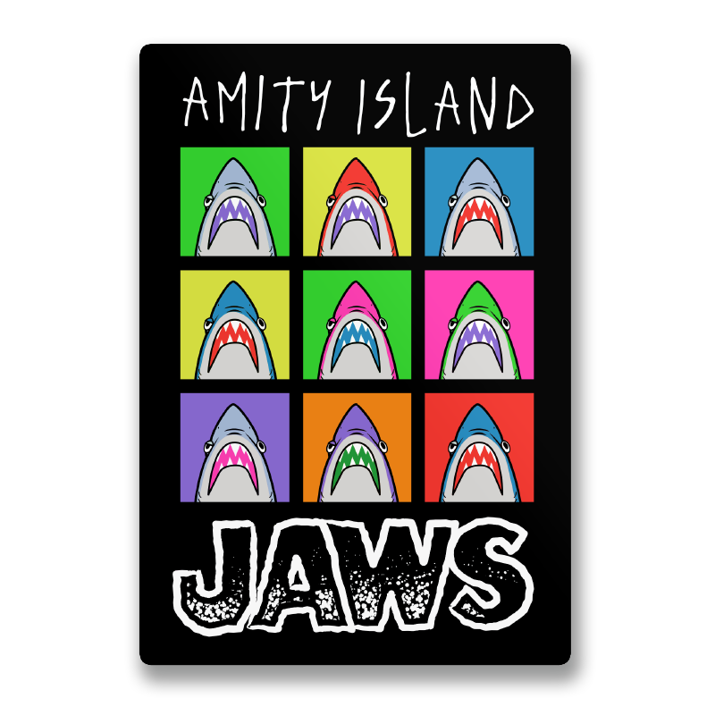 Colorful JAWS Sticker