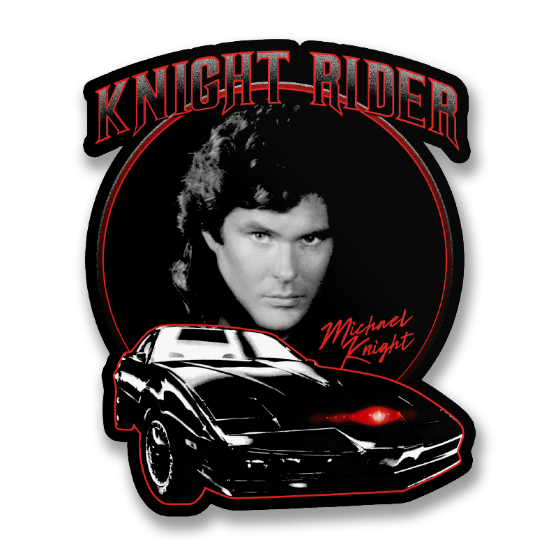 Michael Knight & K.I.T.T. Sticker