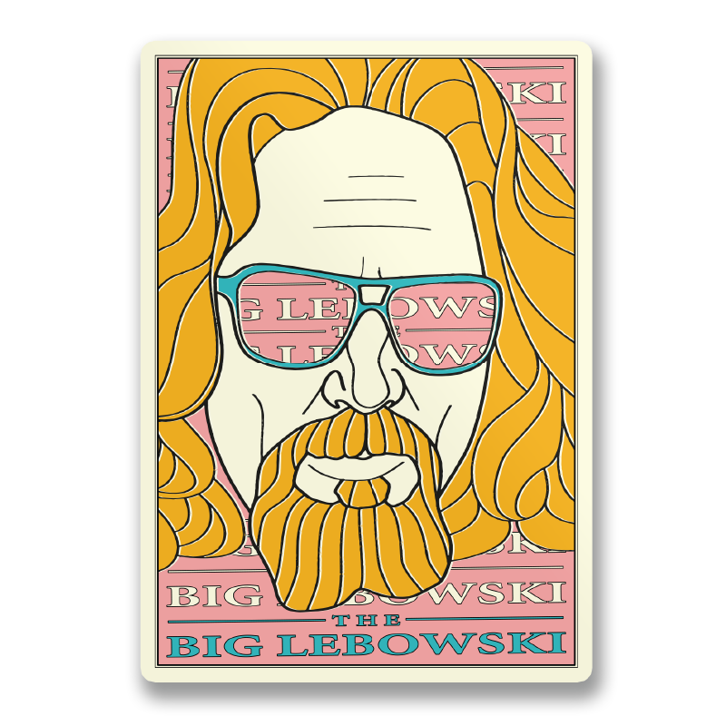 The Big Lebowski Art Sticker