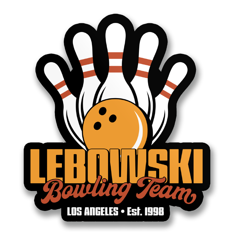 The Big Lebowski Bowling Team Sticker