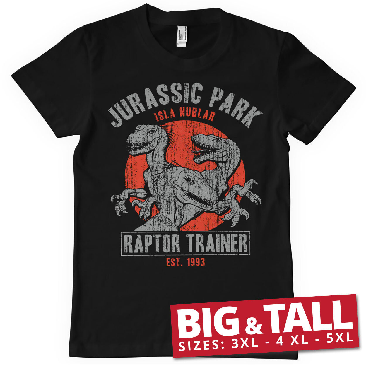 Jurassic Park - Raptor Trainer Big & Tall T-Shirt
