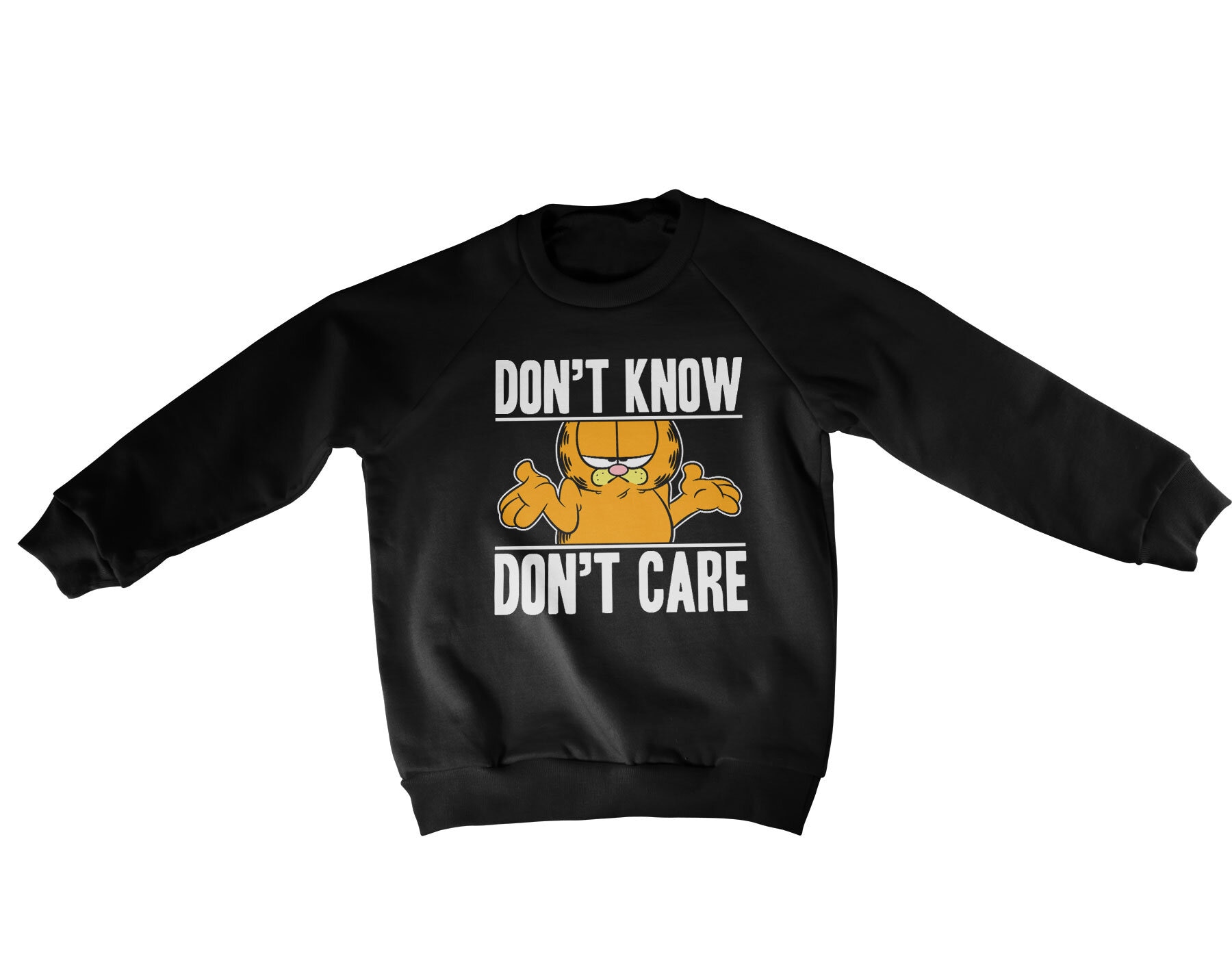 Garfield Don't Know - Don't Care Kids Sweatshirt