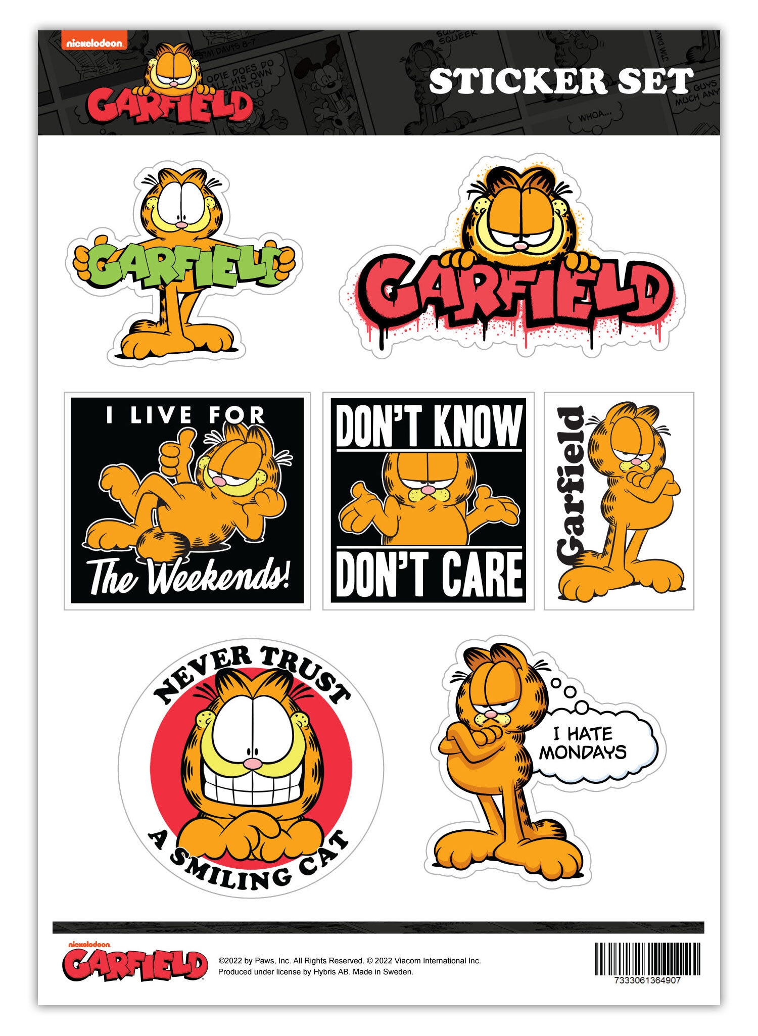 Garfield Sticker Set