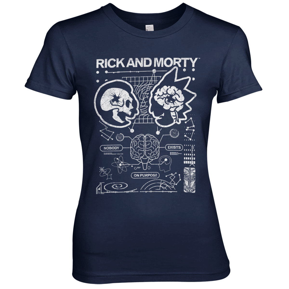 Rick and Morty - Nobody Exists On Purpose Girly Tee