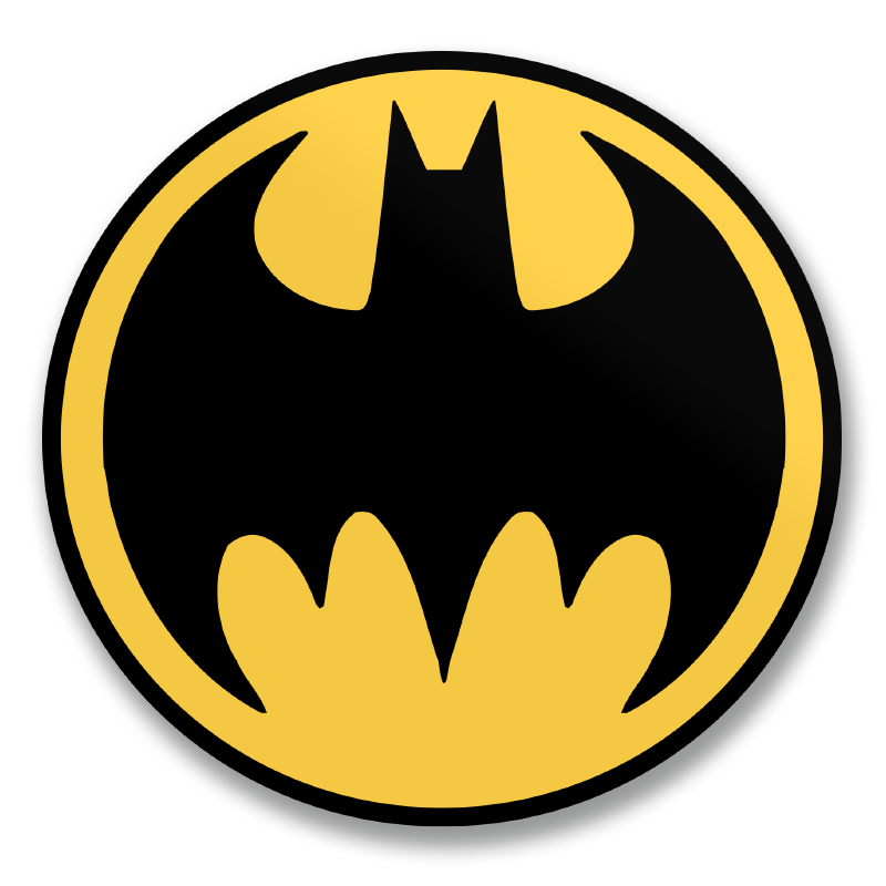 Batman Retro Signal Logo Sticker