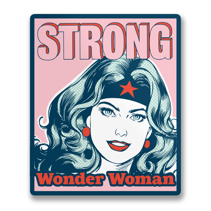Wonder Woman - Strong Sticker
