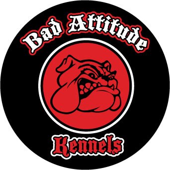 Bad Attitude Kennels sticker.