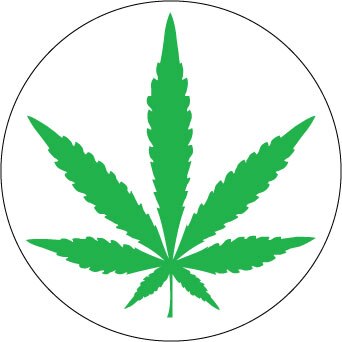 Cannabis sticker.