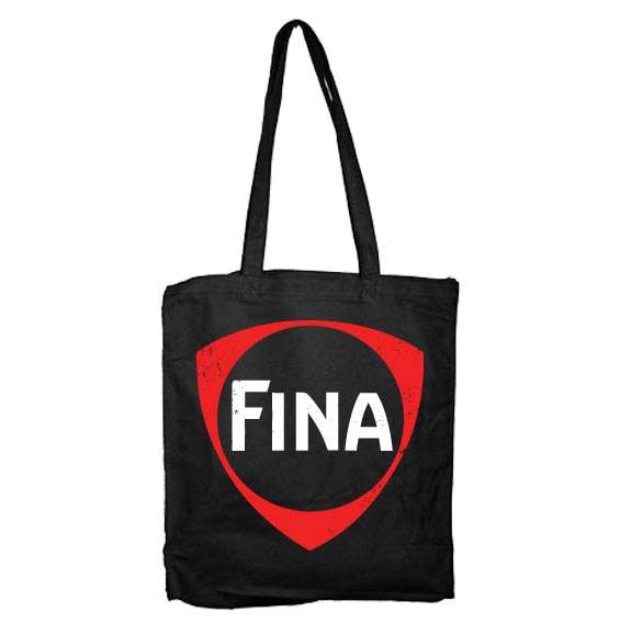 Distressed Fina Logo Tote Bag