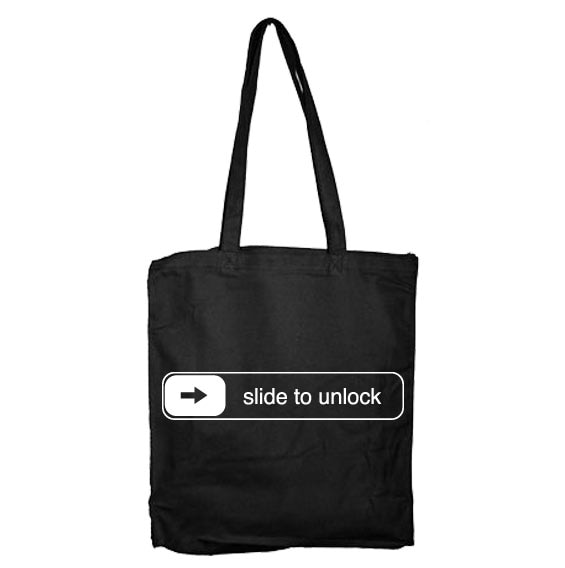 Slide To Unlock Tote Bag