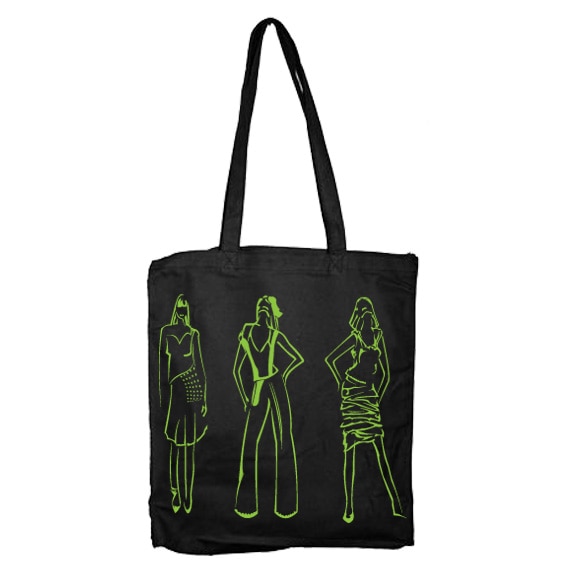 Catwalk Green Tote Bag